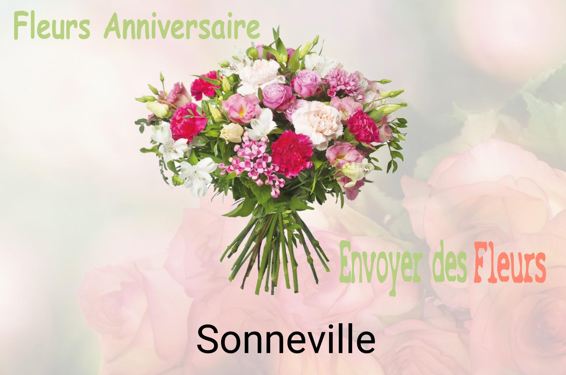 Bouquet de fleurs d’anniversaire livré à Sonneville